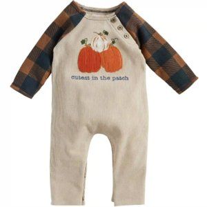 MUD PIE Cutest Pumpkin in the Patch Long Sleeve One Piece Suit 3-6 Months